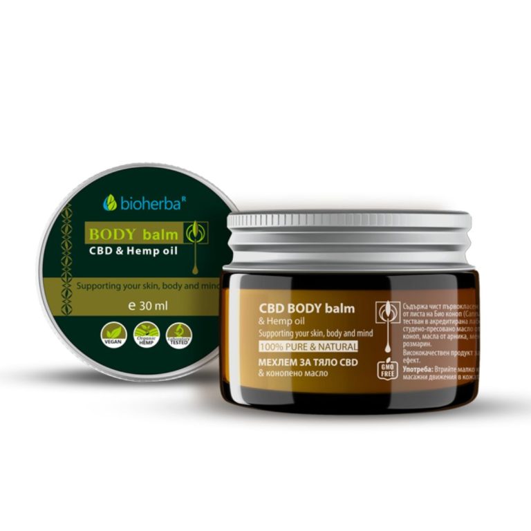 CBD мехлем с арника, коноп, мента и розмарин 30мл