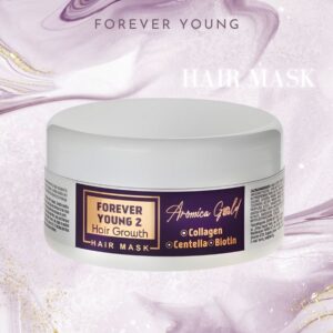Пълна терапия за подхранване на косата Forever Young с колаген, центела и биотин 2 Интензивна подхранваща маска за коса Forever Young 2 с колаген, центела и биотин 200 мл