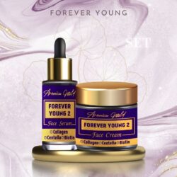 Сет от серум и крем за подмладяване Forever Young с колаген, центела и биотин