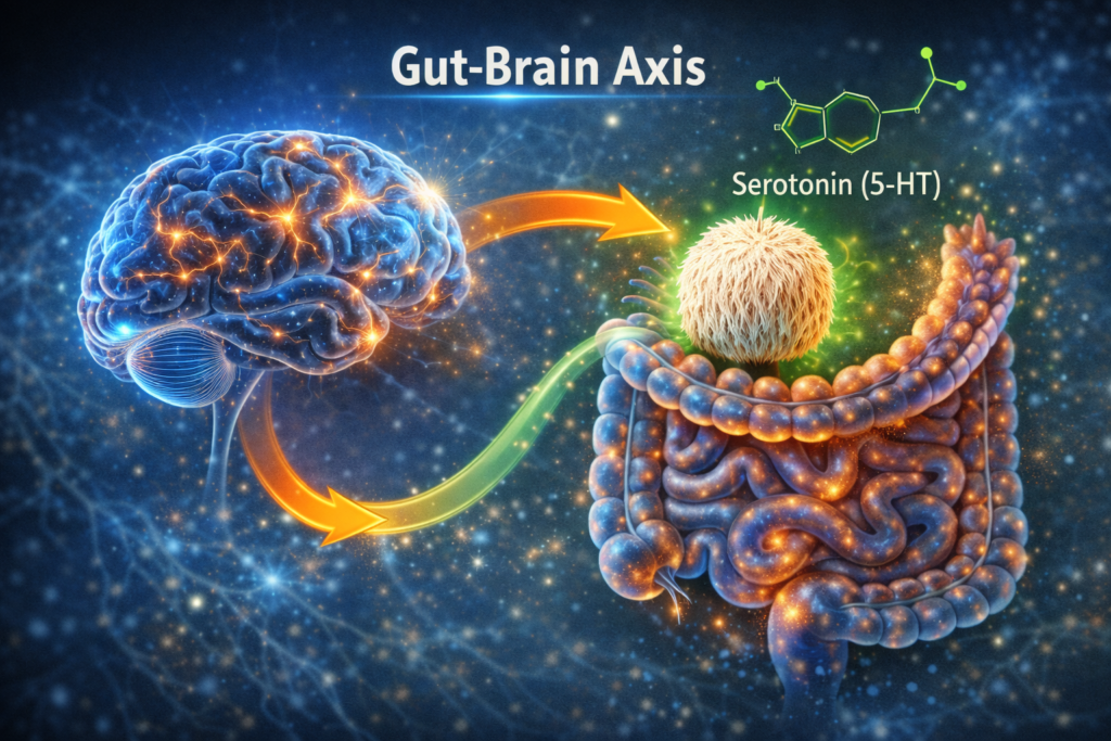 Лъвска грива 4 връзка между червата и мозъка при лъвска грива