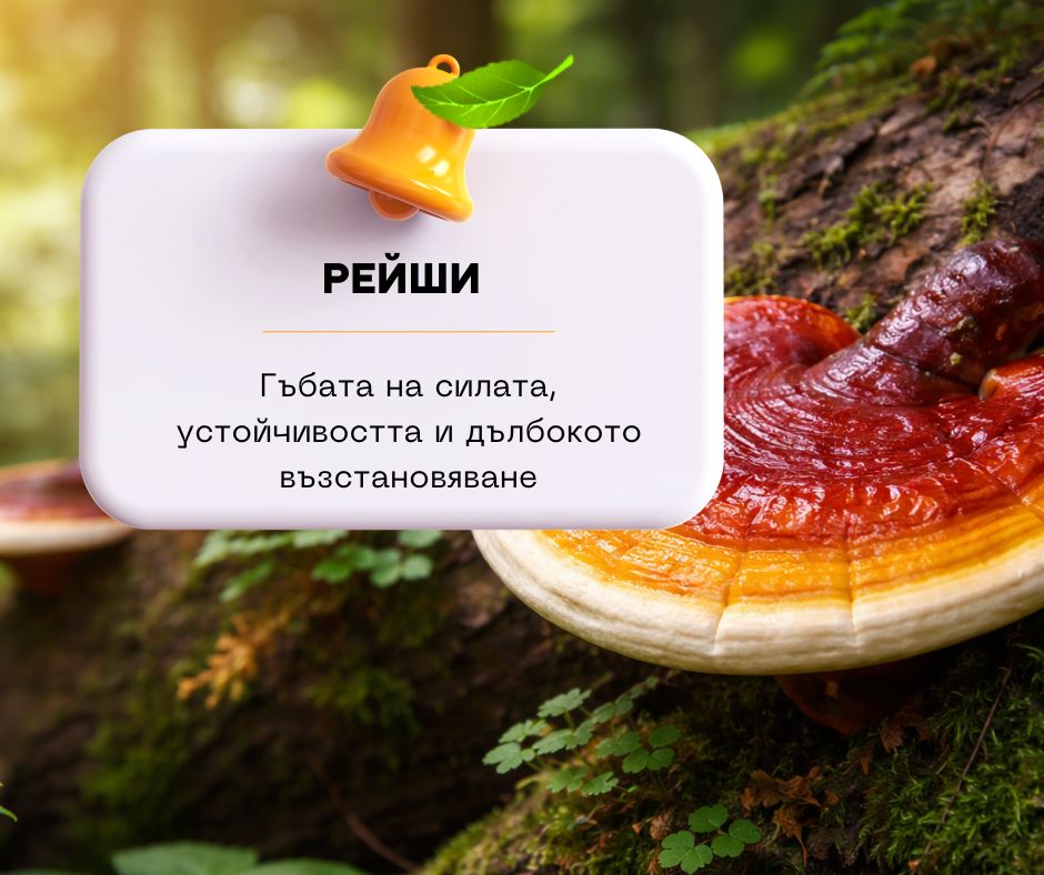 Рейши - гъбата на силата, устойчивостта и дълбокото възстановяване