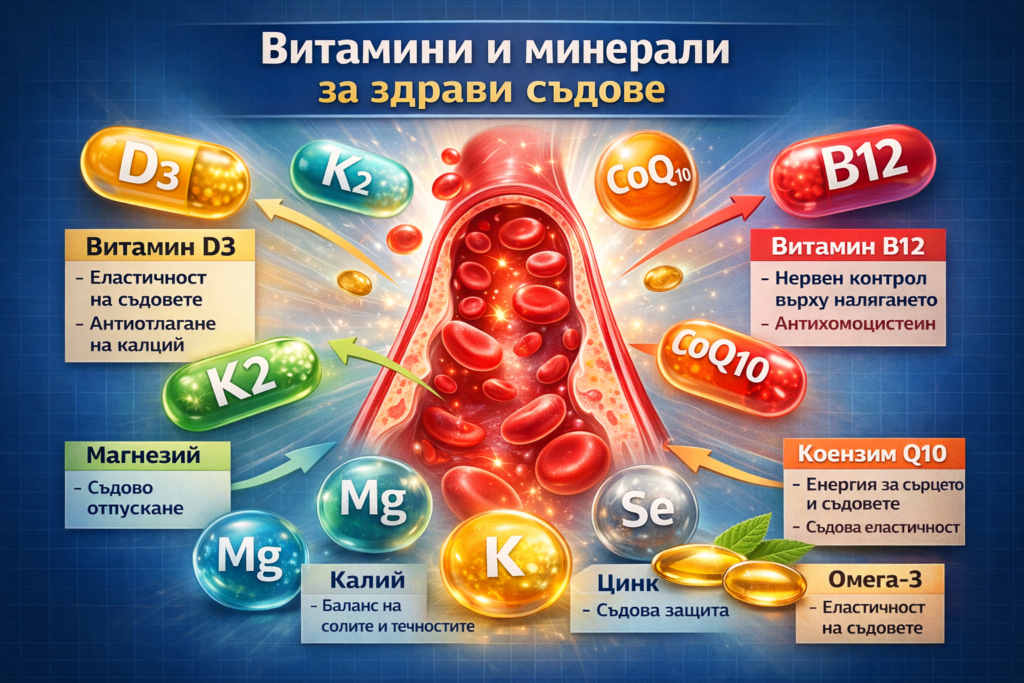 Високо кръвно налягане. А може би причината е някъде между раменете ни. 5 витамини и минерали за здрави кръвоносни съдове