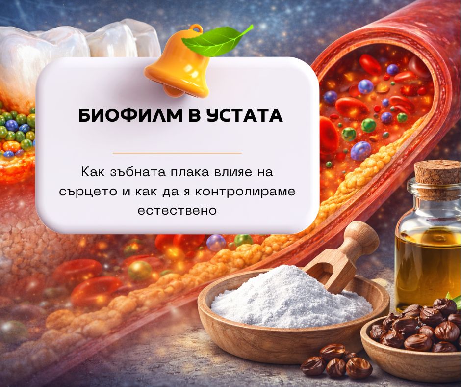 Биофилм в устата: как зъбната плака влияе на сърцето и как да я контролираме естествено