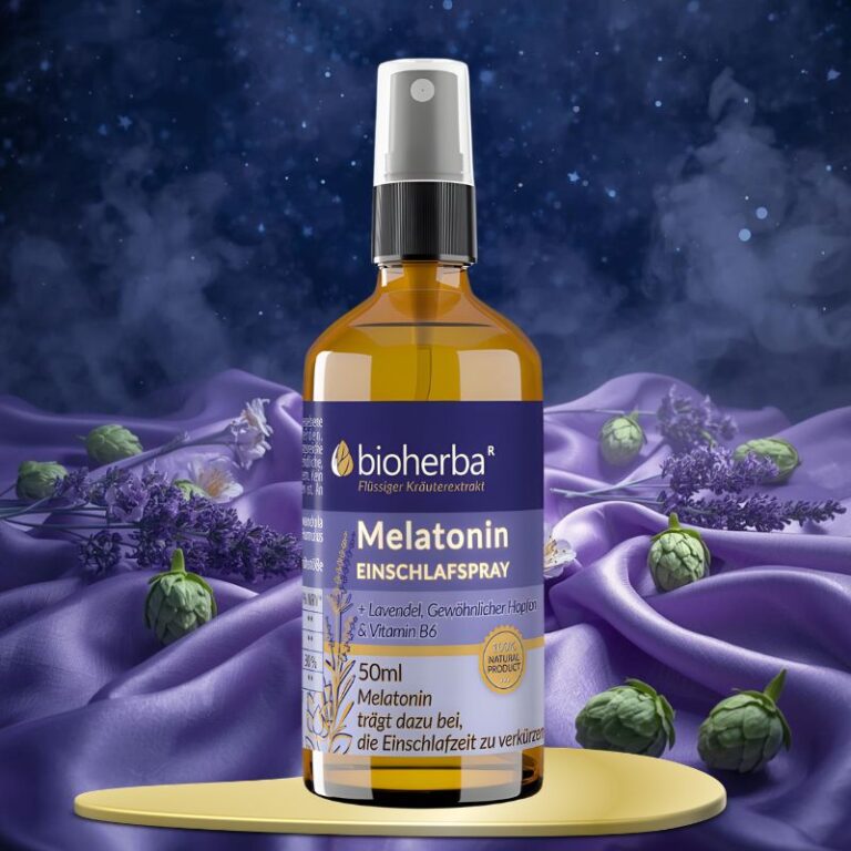 Мелатонин спрей за сън с лавандула, хмел и витамин В6 - за отпускане и пълноценен сън