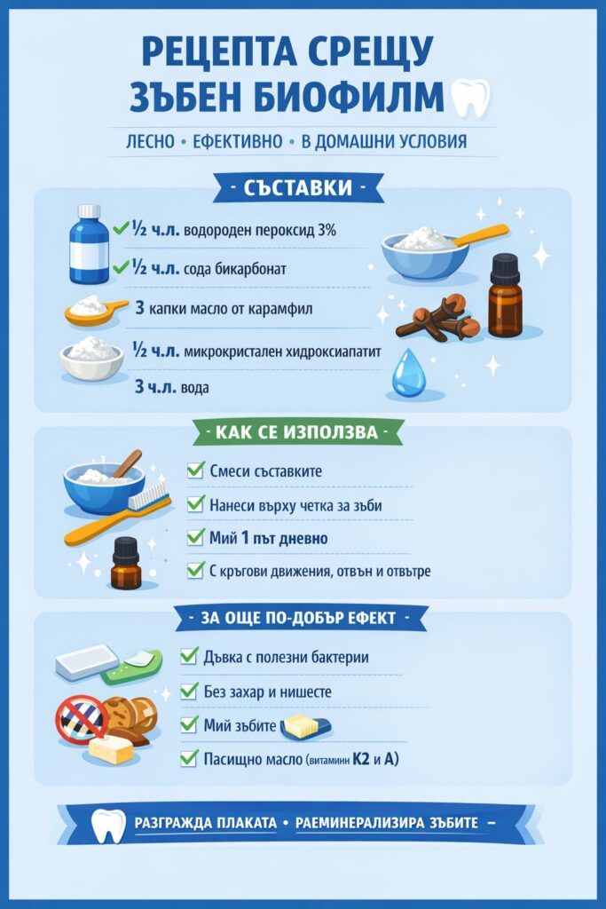 Най-ефективният начин за справяне със зъбната плака, известна още като зъбен камък. Не просто помага за премахване на зъбния камък, а реално намалява риска от кариеси