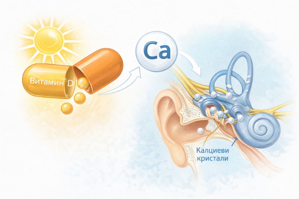 витамин D и калциев баланс при световъртеж