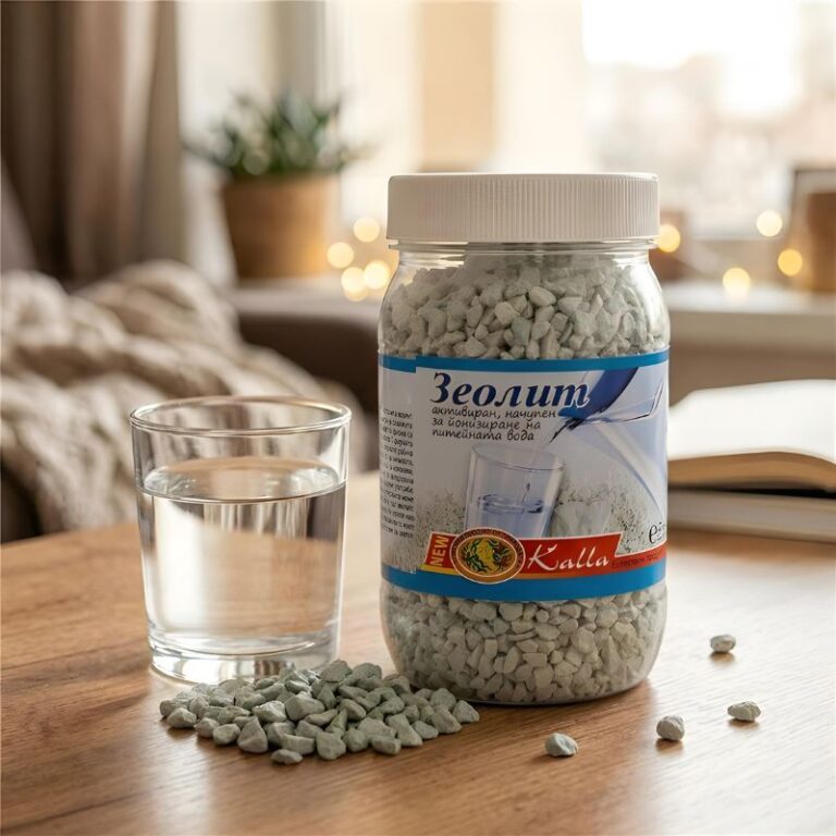 Зеолит Клиноптилолит на камъчета 320 гр. + филтърна торбичка - за пречистване и йонизиране на вода