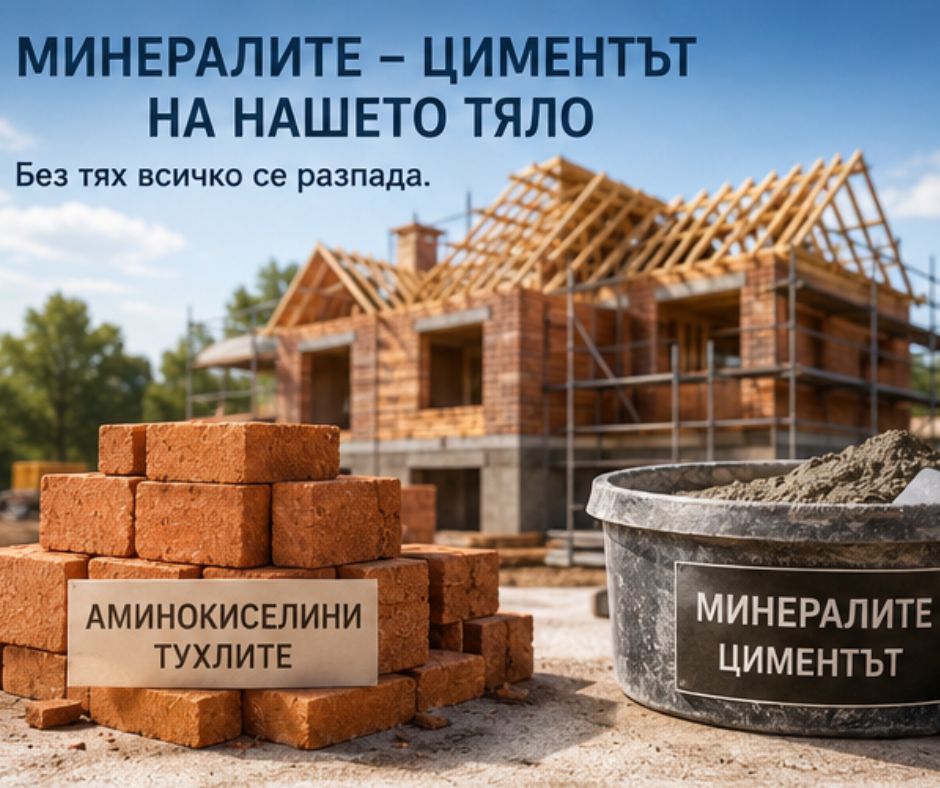 Минералите като основа за здраво тяло - аналогия с изграждане на къща